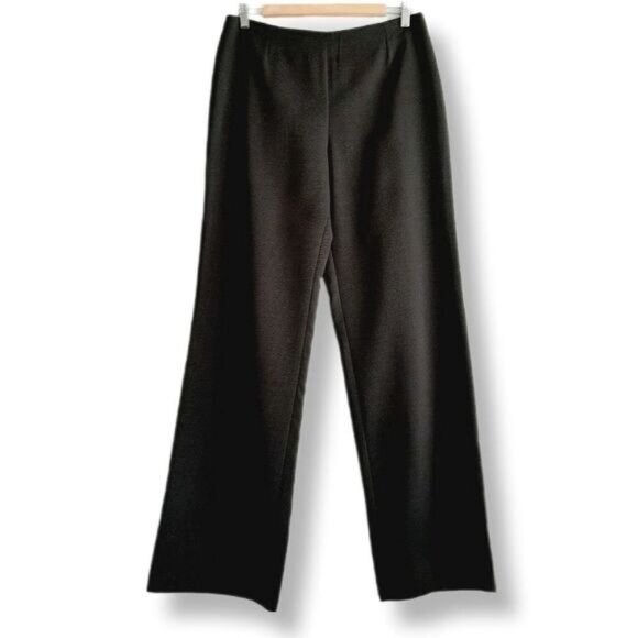 ARMANI Collezioni Italy Wool Blend Classic Grey Trousers Sz 10 - Picture 1 of 14